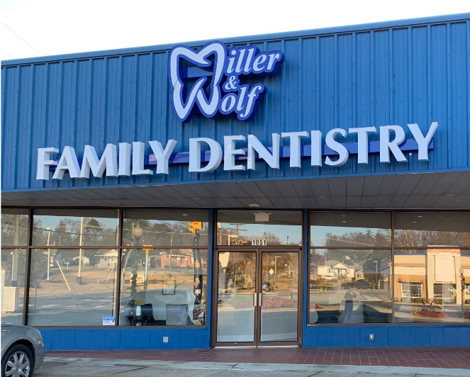 Outside view of Miller and Wolf Family Dentistry